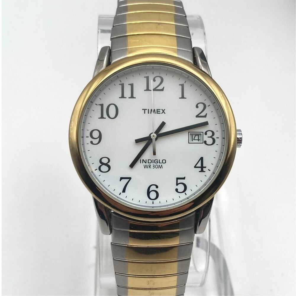 Men's Timex Easy Reader Indiglo Watch 35mm - Fresh Battery - Expansion - Date WR